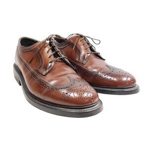 Stuart McGuire Men's Size 9.5 E Long Wing Oxford Brown Leather
